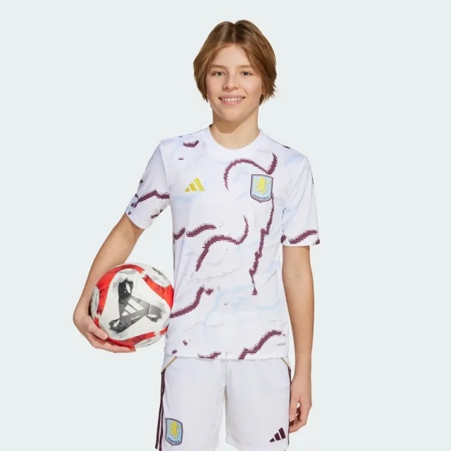 adidas Aston Villa FC 25/26 Pre-Match Jersey Kids