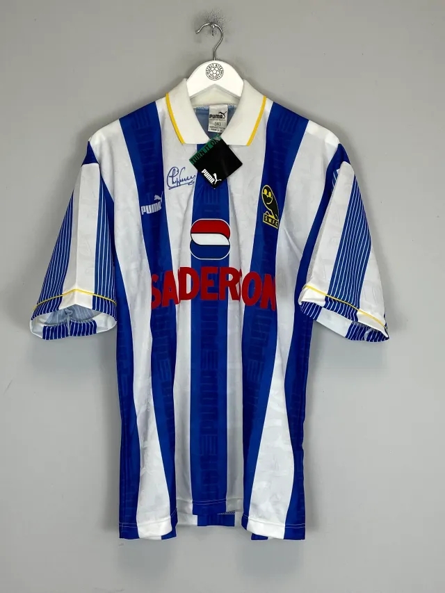 1993/95 SHEFFIELD WEDNESDAY *SIGNED* BNWT HOME SHIRT (M) PUMA | CULT KITS