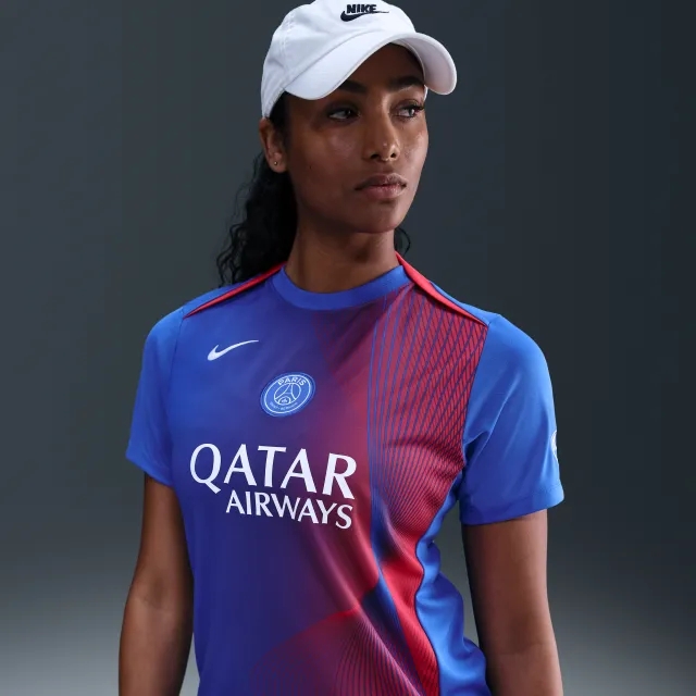 Paris Saint-Germain Academy Pro Third Women's Nike Dri-FIT Total 90 Football Pre-Match Top - Blue - Polyester