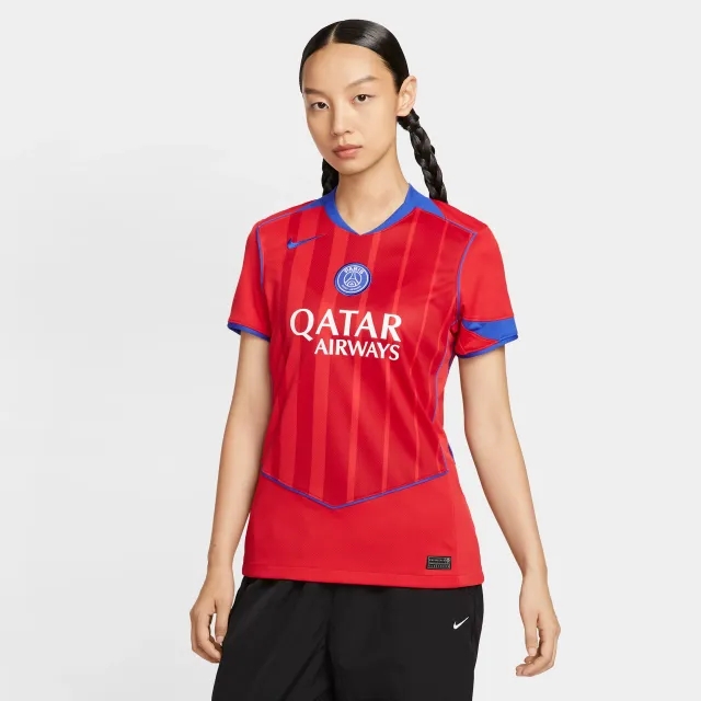 Paris Saint-Germain 2025/26 Stadium Third Women's Nike Dri-FIT Total 90 Football Replica Shirt - Red - Polyester