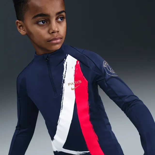 Paris Saint-Germain Strike Older Kids' Nike Dri-FIT Football Drill Top - Blue - Polyester/Elastane