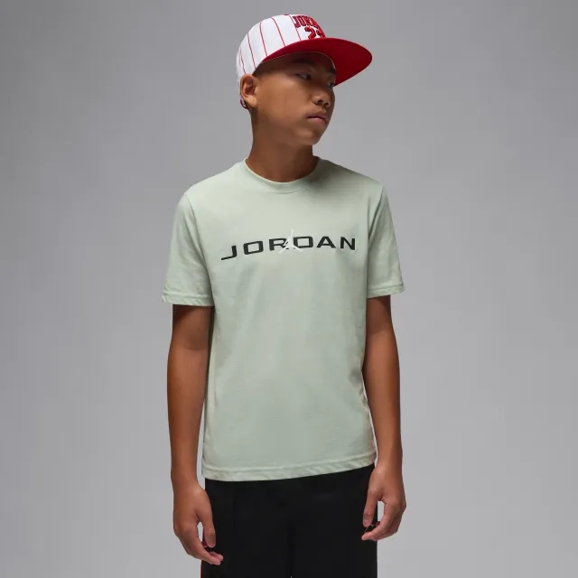 Nike Jordan Older Kids' Air Stretch T-Shirt - Grey - Cotton