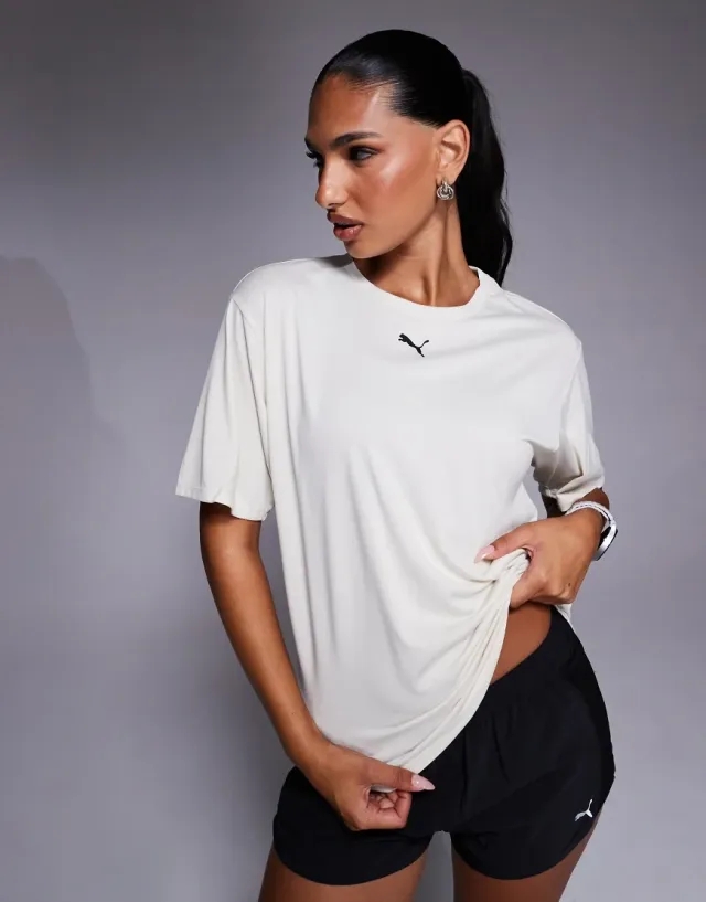 Puma Tad Essential Relaxed T-Shirt In White