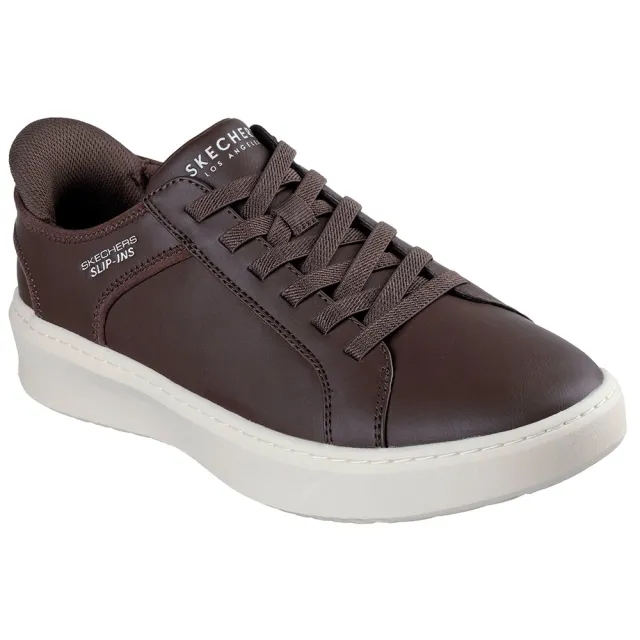 Skechers Men's Slip-ins: Court Break - Double Vented Sneaker in Chocolate
