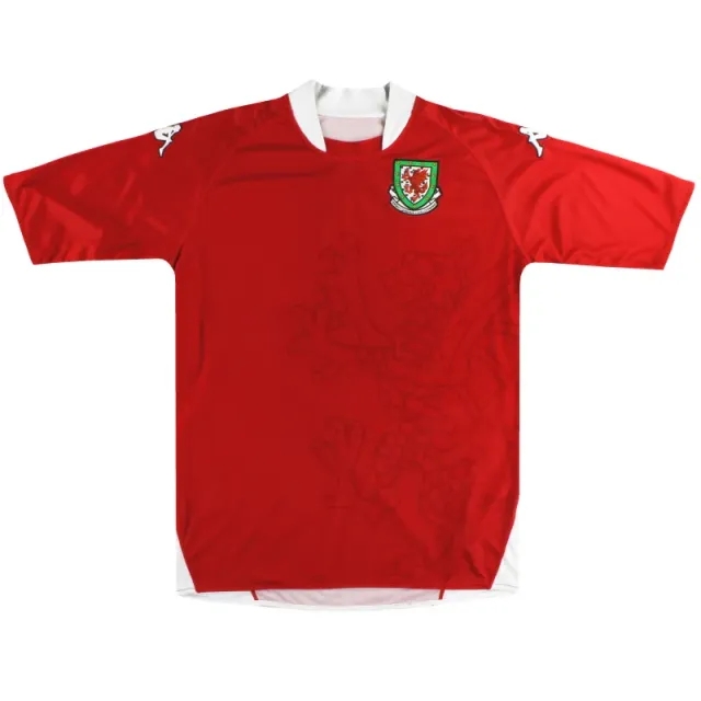 2007-08 Wales Kappa Home Shirt *Mint* L - Wales / Excellent 