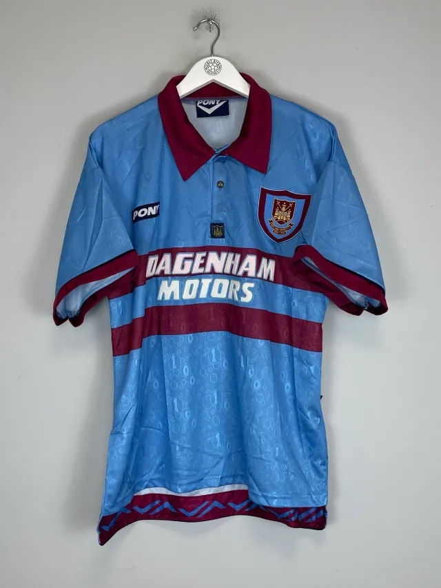 1995/97 WEST HAM *MINT* CENTENARY AWAY SHIRT (L) PONY | CULT KITS