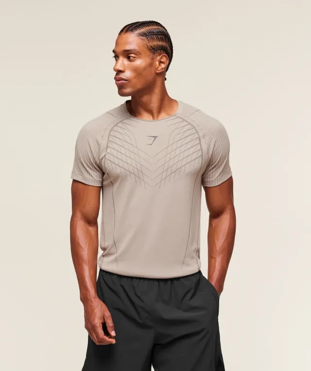  Apex Seamless T-Shirt - Mushroom Grey/Pitch Grey