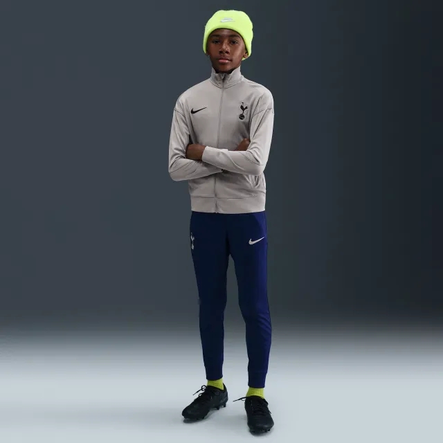 Tottenham Hotspur Strike Older Kids' Nike Dri-FIT Football Knit Tracksuit - Grey - Polyester