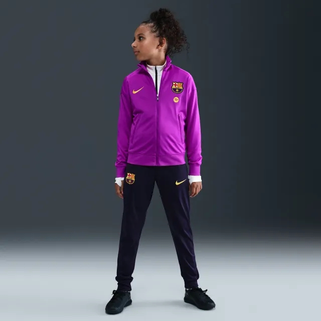 F.C. Barcelona Strike Older Kids' Nike Dri-FIT Football Knit Tracksuit - Purple - Polyester