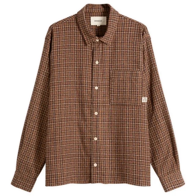 Heresy Men's Deft Shirt Orange Check