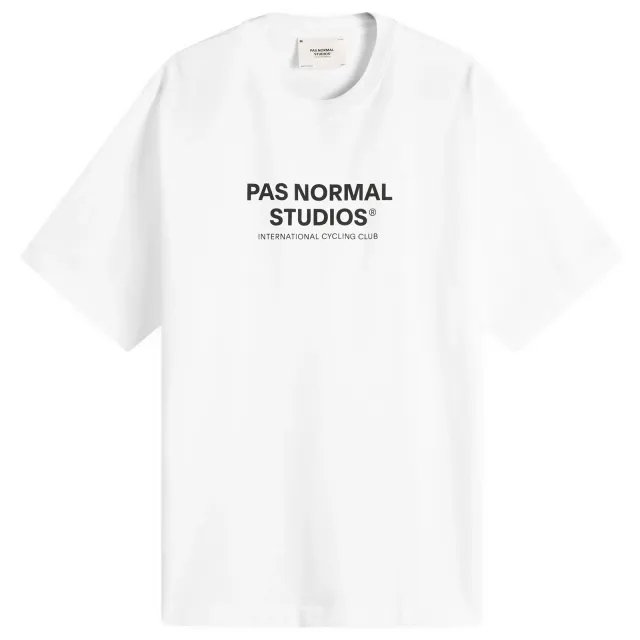 Pas Normal Studios Men's Off-Race Logo T-Shirt White