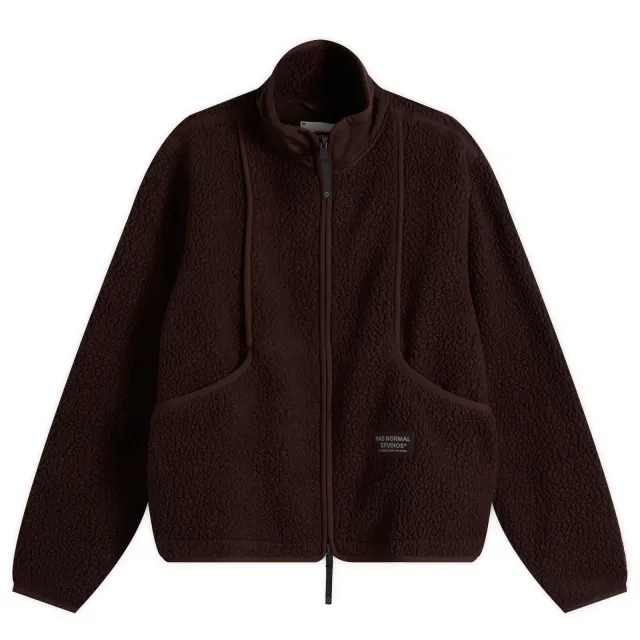 Pas Normal Studios Men's Off-Race Pile Fleece Jacket Light Brown