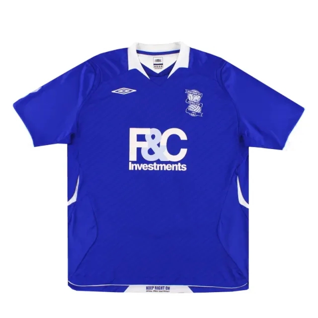 2008-09 Birmingham Umbro Home Shirt XL - Birmingham City / Excellent 
