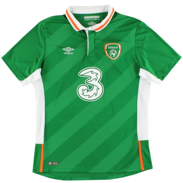 2016-17 Ireland Umbro Home Shirt M - Ireland / Excellent 