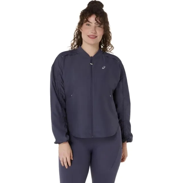 ASICS Nagino Running Jacket Women - Blue Grey, Blue