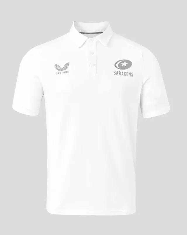 Castore Saracens Men's 25/26 Travel Short Sleeve Polo