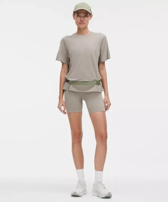 lululemon – Women's Swift Speed High-Rise Shorts – 6" – Color Grey/Khaki – Size 14