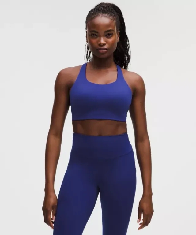 lululemon – Women's Energy Sports Bra High Support, B-G Cups – Color Blue – Size 38D