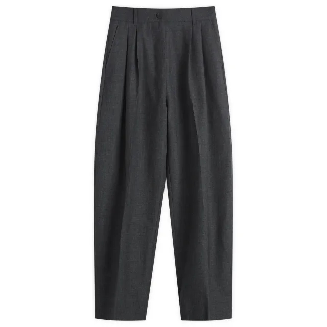 Studio Nicholson Women's Acuna Pleat Trouser Slate Melange