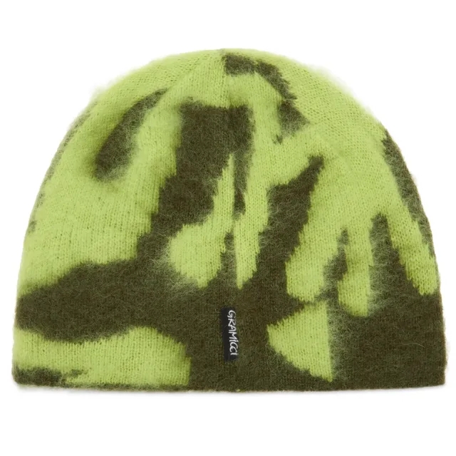 Gramicci Mohair Burly Runningman Beanie Chartreuse