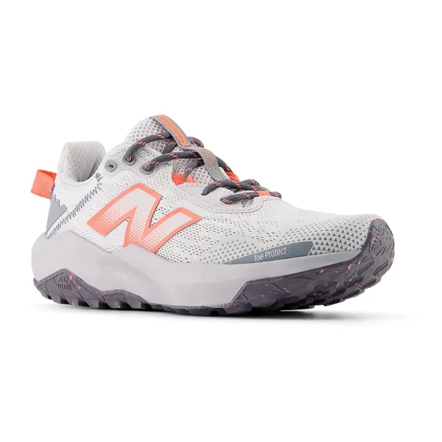 New Balance Kids' DynaSoft Nitrel v6 Lace in Grey/Red Mesh