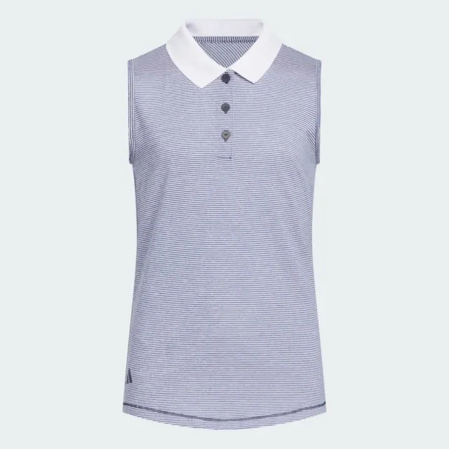 adidas Ottoman Striped Sleeveless Polo Shirt Kids