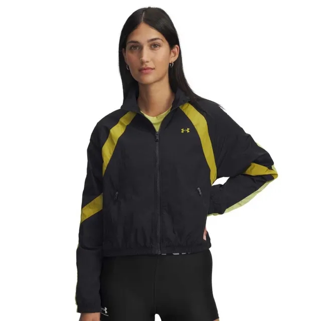 Under Armour  Icon Crinkle Women's Jacket Black / Yellow Shade / Green Legacy L
