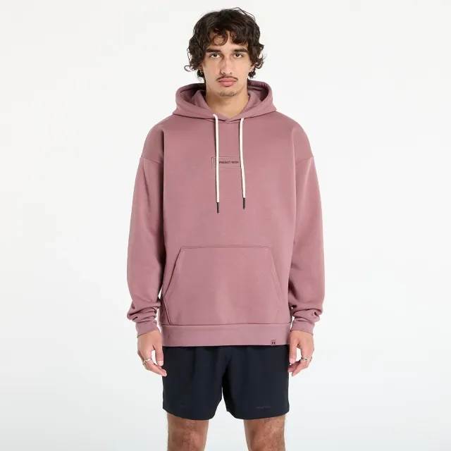 Project Rock Icon Fleece Men's Hoodie Maroon Mist / Maroon Mist L