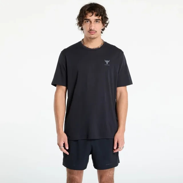 Project Rock Branded Men's Short Sleeve Black / Castlerock L