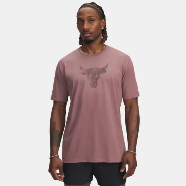 Project Rock Payoff Graphic Men's Short Sleeve Maroon Mist / Black L