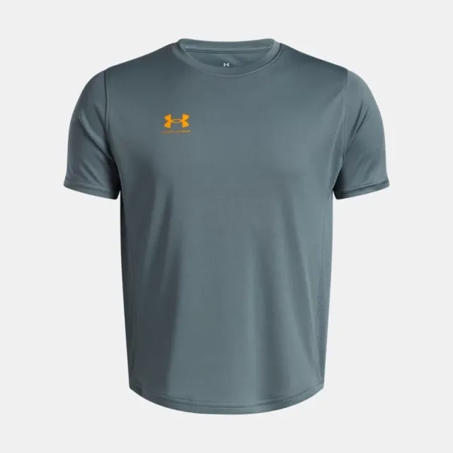 Under Armour  Challenger Boys' Training Short Sleeve Jasper Blue / Squad Orange YLG (59 - 63 in)