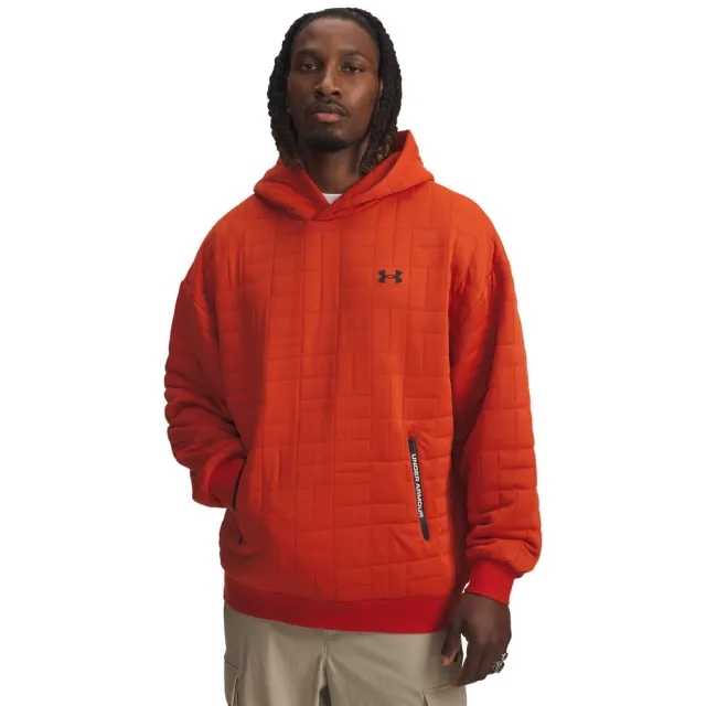 Under Armour  Unstoppable Fleece Textured Men's Hoodie Surplus Orange / Black L