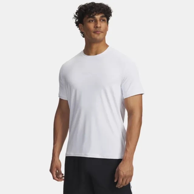 Project Rock Iso-Chill Men's Short Sleeve White / Distant Gray L