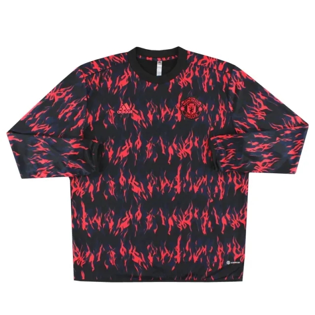 2021-22 Manchester United adidas Pre Warm Up Sweatshirt *As New* XL - Manchester United / As New 