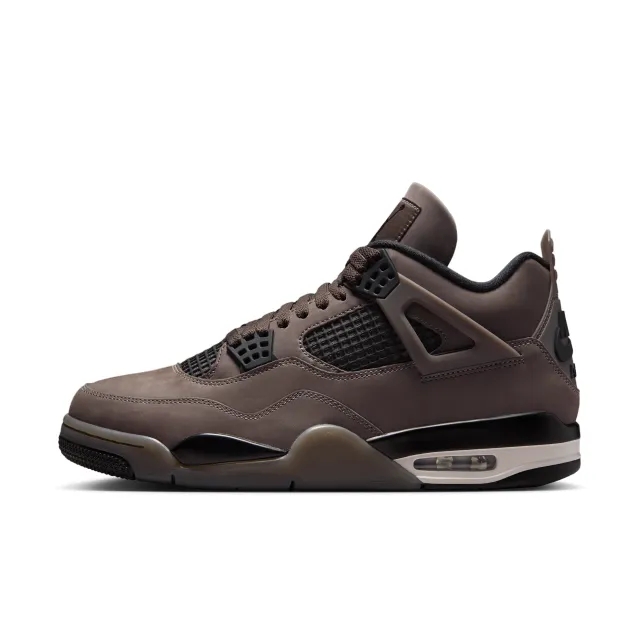 Nike Jordan Nike Air Jordan 4 Retro 'Cave Stone and Black' Men's Shoes - Grey