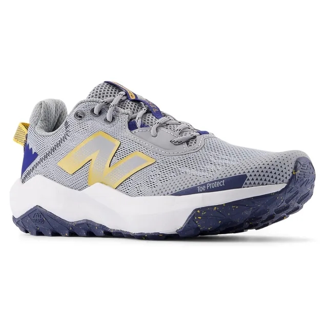 New Balance Kids' DynaSoft Nitrel v6 Lace in Grey/Blue/Yellow Mesh