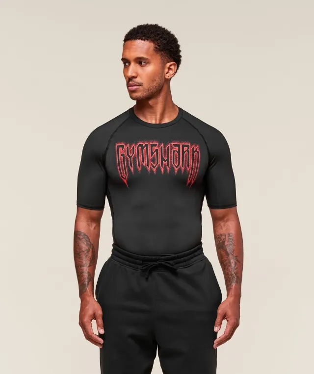  Grunge Baselayer T-Shirt - Black