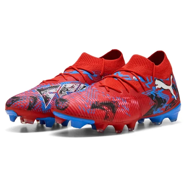 PUMA Future 8 Match Playmakers FG/AG Boots Ground Unisex, Red/Black/Ultra Blue