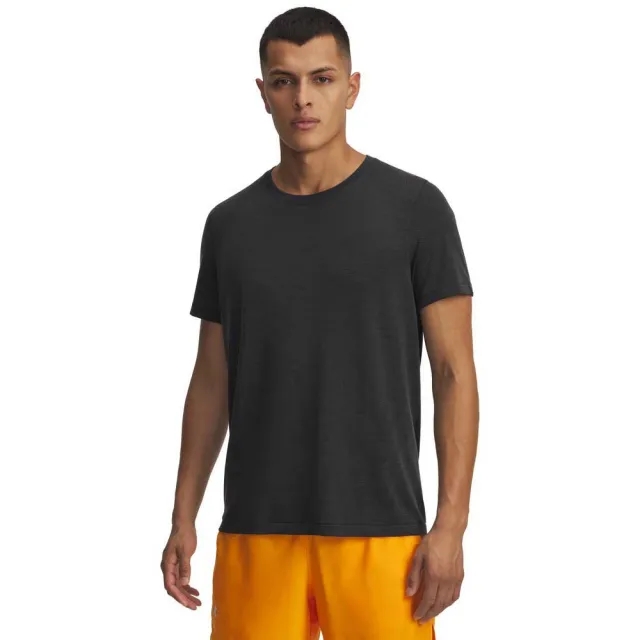 Under Armour  Trail Run Wool Men's Short Sleeve Black / Reflective L