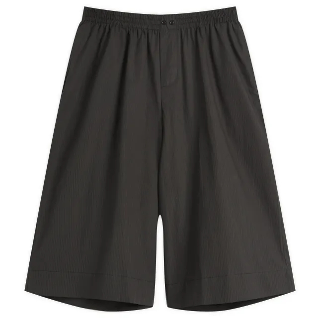 Deiji Studios Women's Long Lounger Shorts Black Stripe