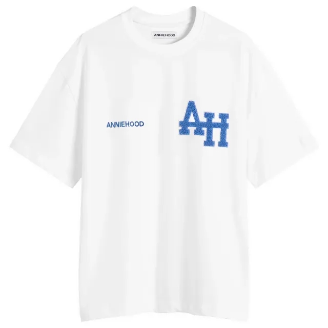 ANNIE HOOD Men's College T-Shirt White