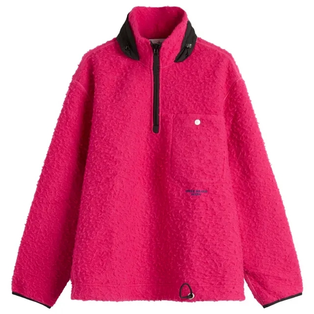 Stone Island Men's Marina Half Zip Fleece Fuchsia