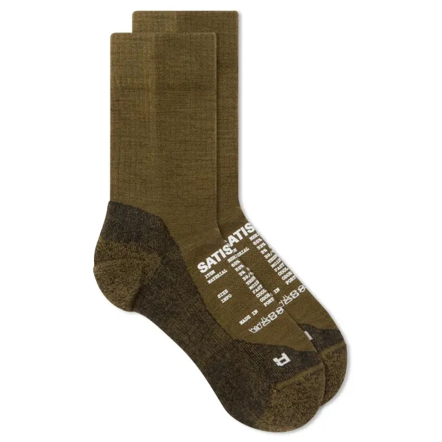 Satisfy Men's Merino Nylon Tube Socks Dark Olive