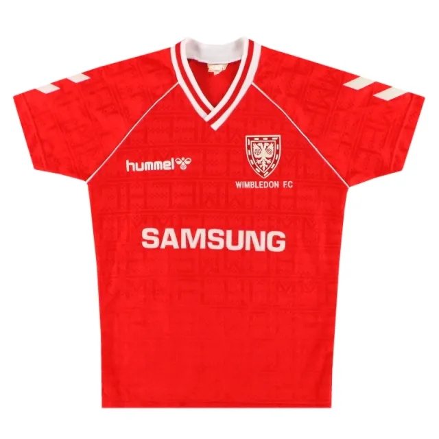 1990-91 Wimbledon Hummel Away Shirt L.Boys - Wimbledon / Excellent 