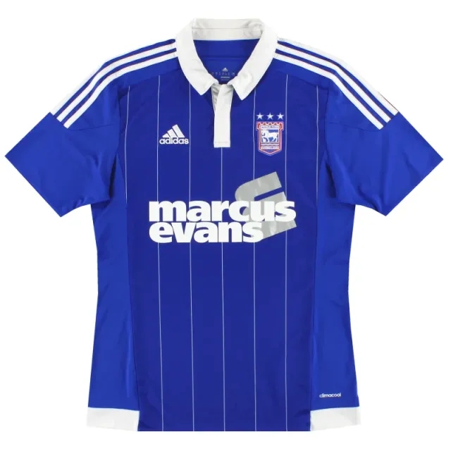2015-16 Ipswich adidas Home Shirt S - Ipswich / Excellent 