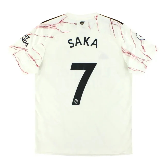 2020-21 Arsenal adidas Away Shirt Saka #7 L - Arsenal / Excellent 