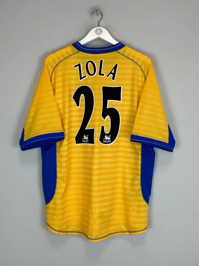 2000/01 CHELSEA ZOLA #25 *MINT* AWAY SHIRT (XXL) UMBRO | CULT KITS