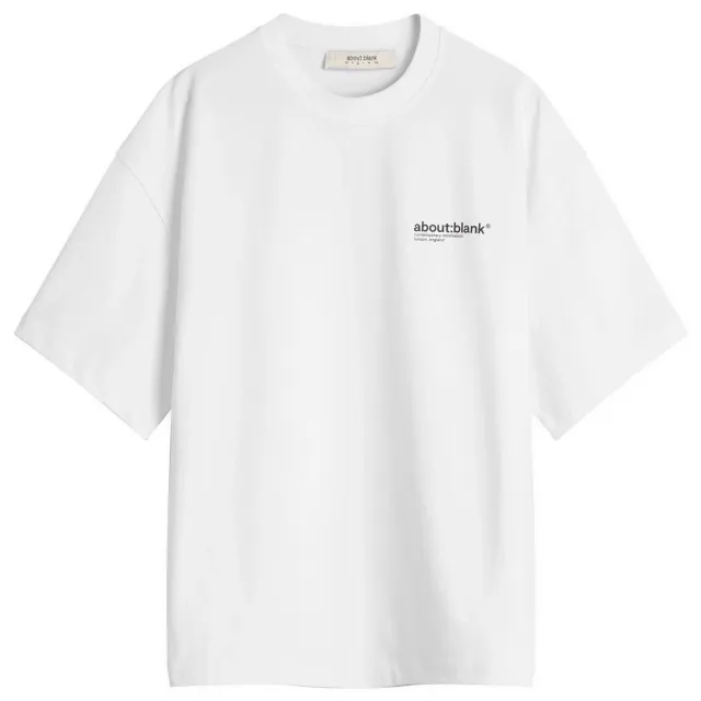 about:blank Men's Collection T-Shirt White/Black