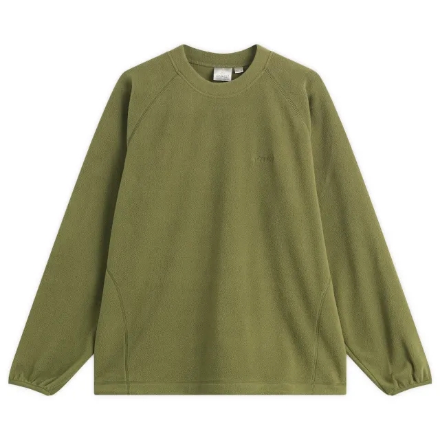 Gramicci Men's Thermal Fleece Crew Sweater Olive
