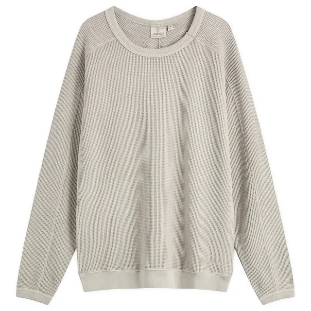 Gramicci Waffle Crew Sweater Pewter